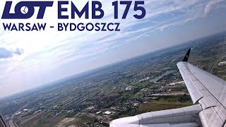 Full Flight  LOT Polish Airlines  Embraer 175  WarsawBydgoszcz  4K60 [upl. by Dosi]