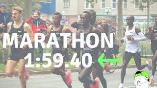 Eliud Kipchoge Sub2Hour Marathon Race Footage  Splits [upl. by Warford]