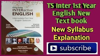 TS Inter 1st year English New Text book amp Syllabus [upl. by Antoinette]