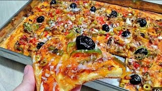 Vous nachèterez plus de pizza après cette vidéo  Pizza maison pâte rapide en 5 Minute [upl. by Hegyera]