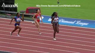 ShellyAnn Fraser Pryce monstrous comeback 4x100m London 2019 [upl. by Devy]