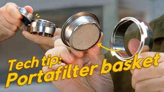 Tech tip how to remove a portafilter basket [upl. by Britt376]