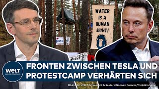 GRÜNHEIDE TeslaProtestcamp soll geräumt werden – Gigafabrik könnte künftig noch bedeutender werden [upl. by Dinse397]