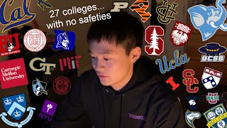 college decision reactions but i applied to zero safetes [upl. by Grous176]