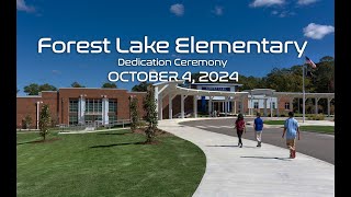 Forest Lake Elementary Dedication Ceremony October 4 2024 [upl. by Roti247]