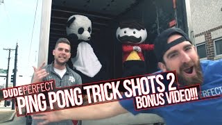 Dude Perfect Ping Pong Trick Shots 2 BONUS Video [upl. by Margette]