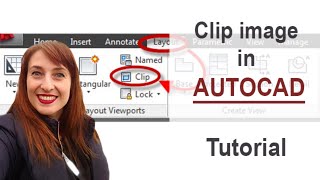 Clip Image in Autocad  Tutorial [upl. by Zoeller372]