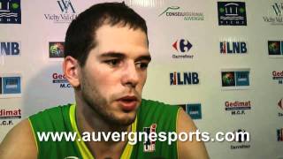 Pro A JA VichyPauOrthez  Réaction de Thomas Larrouquis [upl. by Clabo]