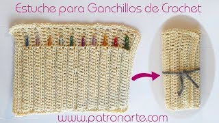 Estuche para agujas de crochet tejido a crochet paso a paso en una sola pieza y sin coser [upl. by Becka738]