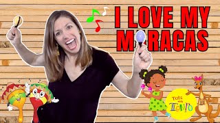 I Love My Maracas  An Action Song for Maracas or Egg Shakers Preschoolers thru Early Elementary [upl. by Deena]