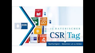 Dialog der Visionäre  Podiumsdiskussion auf dem 12 Bayerischen CSRTag [upl. by Enneillij]