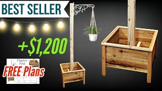 4x4 Post Planter HUGE PROFIT makemoneywoodworking projectsthatsell [upl. by Rubi]