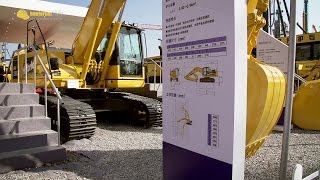 Komatsu HB205LC1 Hybrid Excavator Walkaround  Bauma China [upl. by Ainirtac]