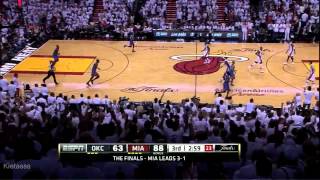 Mike Miller 78 3 Pointers vs Thunder 2012 NBA Finals GM5 [upl. by Darahs46]