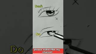 how to draw eyelashes for beginners  easy art tutorial [upl. by Aissirac297]