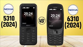 Nokia 5310 2024 Vs Nokia 6310 2024 Button Mobile [upl. by Haliehs]