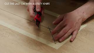 How to replace a damaged Invictus click vinyl flooring plank [upl. by Heim672]