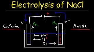 Electrolysis of Sodium Chloride  Electrochemistry [upl. by Laet]