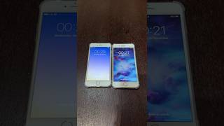 iPhone 6 Plus on iOS 9 vs iPhone 7 Plus on iOS 15 boot up test shorts iphone ios9 ios15 [upl. by Atnuhs]