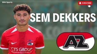 SEM DEKKERS 🇳🇱🇮🇩 • 20 YO  LB  RB  178 cm • Goals Assist and Defense • Jong AZ Alkmaar 2024 [upl. by Phina497]