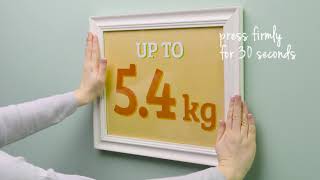 3M Command™ Picture Hanging Strips  How To Use [upl. by Allets]