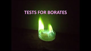 Tests for borates [upl. by Koralie]