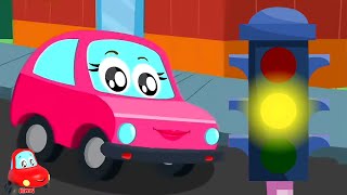 Signals Everywhere बच्चों का कार्टून Hello Hello Song  Best Little Red Car Rhymes [upl. by Askwith221]