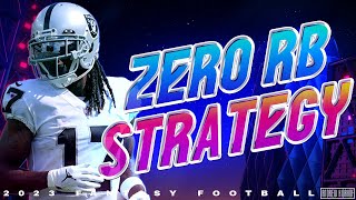 2023 Fantasy Football  Zero RB Draft Strategy [upl. by Madeleine981]