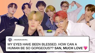 ATEEZ Competes in a Compliment Battle  Teen Vogue [upl. by Harl]