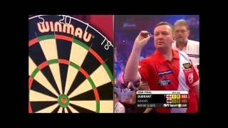 Darts World Championship 2015 Semi Final Adams vs Durrant [upl. by Atteynod]