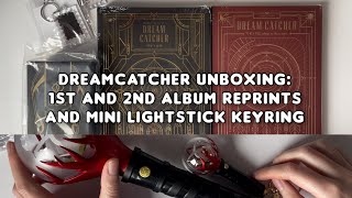 썸냐로그 Unboxing Dreamcatcher Debut album amp 2nd album reprints w Fabric Keyrings amp Mini Lightstick ♡ [upl. by Milla]