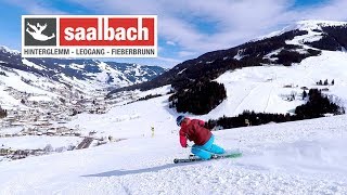 So ist das Skifahren im Skicircus Saalbach Hinterglemm Leogang Fieberbrunn [upl. by Joachim]