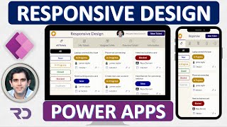 How to build Responsive Power Apps  Responsive Layouts Tabs Galleries amp Forms [upl. by Aramak]