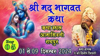 Live 🔴Day 05 श्रीमद् भागवत महापुराण आमासिवनी रायपुर [upl. by Zephan1]