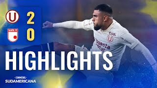 UNIVERSITARIO vs SANTA FÉ  HIGHLIGHTS  CONMEBOL SUDAMERICANA 2023 [upl. by Ettelra]