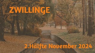 Zwillinge 2 Hälfte November 2024  fleißig fleißig [upl. by Lladnarc]