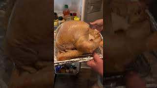 dry turkey skin  crispy turkey skin smokedturkey thanksgivingturkey howtobbqright [upl. by Ettennig]