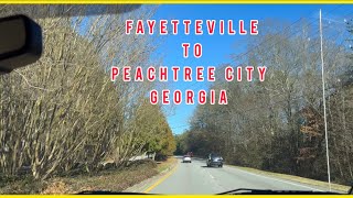 Driving From Fayetteville to Peachtree City Georgia  Driving Tour in Georgia [upl. by Endor868]