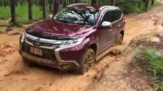 Mitsubishi Pajero 4WD Montero Shogun Sport QE Australia Offroad Outdoor Slope Hill River [upl. by Padriac]