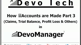 DevoManager  Accounts 3  Claims n Others [upl. by Alliscirp]