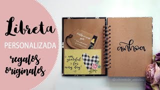 LIBRETA PERSONALIZADA BONITA  Libreta Bonita  regalos originales con lettering [upl. by Nyrem]