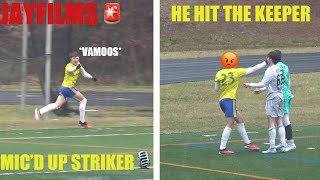 COMMITED D1 STRIKER FIGHTS KEEPER MICD UP  SOCCER HIGHLIGHTS [upl. by Hirz]