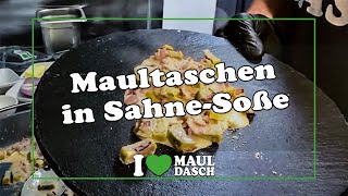 Maultaschen in Sahnesoße 🍽️💚🥛 Rezept zum selber machen [upl. by Linnie316]