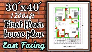 1200 sqft east facing house plan with vastu II 3 bed rooms house plan II EAST FACE HOUSE PLAN [upl. by Mctyre750]