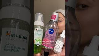 My morning skin care routine 🫧🦋❤️ secret behind glowing skin skincare beauty dailyvlog shorts [upl. by Mareld663]