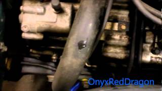 Civic \ del Sol Radiator Drain and Hose Management [upl. by Torrie]