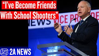 Tim Walz Says I’ve Become Friends With School Shooters During Vice President Debate [upl. by Say761]