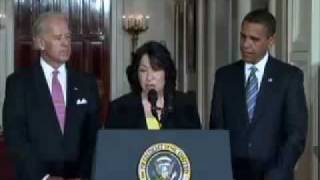 Judge Sotomayor Nominated To US Supreme Court [upl. by Noval127]