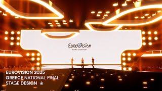 Eurovision Greece 2025 National Final  Stage Design Concept [upl. by Graves]