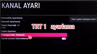 Trt 1 frekans ayarlama LG trt 1 ayarlama trt1 [upl. by Llesram]